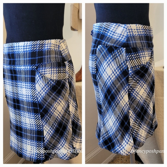 ANTHRO MAEVE plaid pockets! woven many quality details skirt - Picture 12 of 17